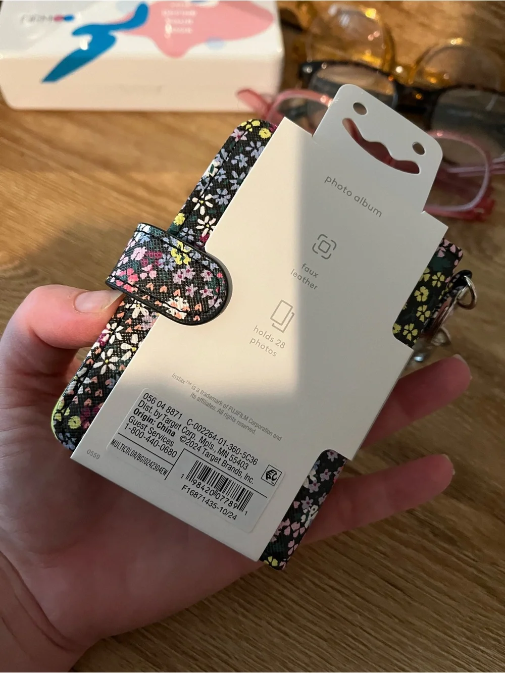 heyday Floral Instax Mini Photo Album - Black Floral